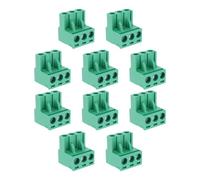 VGOL Lot de 10 Fiches d'alimentation à 3 Broches Connecteurs de Bornier PCB à 3 Broches de 5,08 Mm Compatibles avec AudioControl Compatibles avec 3XS 2XS 6XS