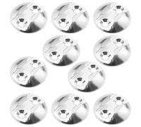 VGOL Lot de 10 Points d'arrimage Ronds en Aluminium pour Rails d'avion, Accessoires pour camions, VTT, Motos, motoneiges