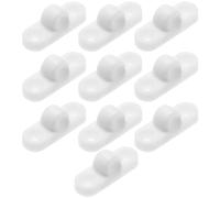 VGOL Lot de 10 supports de fixation pour auvent en plastique pour camping caravane Blanc