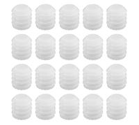 VGOL Lot de 100 chevilles à charnière M4 x 10 mm - En plastique - Blanc - 3 mm - Accessoires de rechange pour armoire - 8,8 x 10 mm