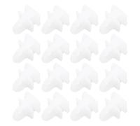 VGOL Lot de 100 crochets de poulie de rideaux en plastique - 17 x 11 mm - Pour rails de rideaux droits et incurvés de 5,2 mm de diamètre - Blanc