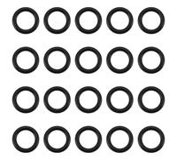 VGOL Lot de 100 détecteurs de touche en caoutchouc pour pêche à la carpe Noir 11 x 7,2 x 1,9 mm