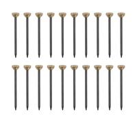 VGOL Lot de 100 épingles à tête moletée en laiton pour accrocher des cadres photo, des supports de photos, des tableaux et des tableaux - 25 x 1,4 mm