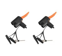 VGOL Lot de 2 adaptateurs de valve de vélo 3 en 1 pour buse de pompe à vélo