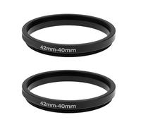 VGOL Lot de 2 bagues d'adaptation d'objectif M42 vers M40 M42 x 1 mm mâle vers M40x 0,75 mm femelle compatible avec microscope Mitutoyo BD Plan M40 0,75