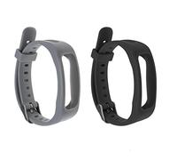 VGOL Lot de 2 bracelets de montre de rechange compatibles avec Huawei Honor Band 3e/4e en TPU réglable étanche 150~220 mm Noir Gris, 150~220mm, Caoutchouc