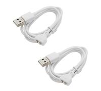 VGOL Lot de 2 câbles de charge magnétiques USB DC 1 m de rechange Câble de charge magnétique USB Câble de charge magnétique 5 mm Distance pour chargeur mural Power Bank ordinateur portable Blanc