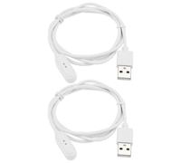 VGOL Lot de 2 câbles de charge USB magnétiques pour montre intelligente compatible avec OPPO Watch OWW206 (blanc)
