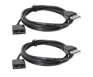 VGOL Lot de 2 Câbles de Chargement USB de Rechange WMC-NW20MU Pièce de Rechange Compatible avec Sony Walkman NWZ-A816 NWZ-A818 NWZ-A828 NW-A916 NW-A918 NW-A919 NWZ-610F Le Lecteur MP3 1,2 M