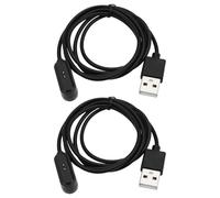 VGOL Lot de 2 Câbles de Chargement USB pour Montre Connectée Pièce de Rechange Câble de Chargeur USB Magnétique Chargeur de Montre Connectée Compatible avec Oppo Watch Free OWW206 (Noir)