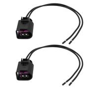 VGOL Lot de 2 câbles de connexion de klaxon à 2 broches 20 cm, 16 AWG, 4D0971992, compatible avec VW, compatible avec Jetta