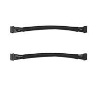 VGOL Lot de 2 Capteurs de Moteur sans Balais Câble Noir de 100 Mm Longueur de Câble 1,25 Borne Double Tête 6p Adapté pour Mini Hélicoptère RC Bande Lumineuse LED Modèle de Voiture de Dérive RC