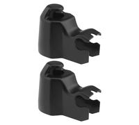 VGOL Lot de 2 capuchons de bras d'essuie-glace arrière de voiture 3A0955435 compatibles avec les pièces d'essuie-glace automobiles Transporter T4 en plastique noir