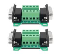 VGOL Lot de 2 Cartes de Dérivation DB9 Mâle vers Femelle RS232 D-Sub Série vers Terminal 9 Broches pour équipement de Contrôle Industriel Automatique Caisse Enregistreuse