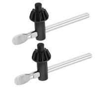 VGOL Lot de 2 clés de mandrin en acier au carbone 8 mm Pilote 11 dents 21,4 mm de diamètre d'engrenage compatible avec Jacobs 3, 34 et 35 Series 14N pour mandrin de perceuse de 3 à 16 mm