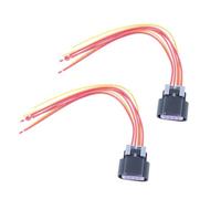 VGOL Lot de 2 Connecteurs de Faisceau de Câbles de Contact de Feu Arrière de Voiture à 8 Broches 1370206080 1607428280 Connecteur étanche pour Appareils Automobiles Compatible avec Fiat