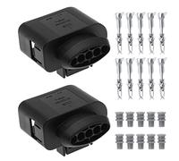 VGOL Lot de 2 connecteurs de voiture pré-câblés à 5 broches 1J0973705 pour capteur de température de l'air, essuie-glace, capteurs d'oxygène