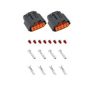 VGOL Lot de 2 Connecteurs électriques de Pompe à Carburant à 4 Broches pour Moteurs Câble de Pompe à Carburant Faisceau de Câbles Compatible avec Yamaha YFM 700 Raptor Viking 6195-0030