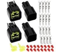 VGOL Lot de 2 connecteurs étanches à 4 broches mâle vers femelle 2,3 mm FW-C-4M-B FW-C-4F-B compatibles avec FURUKAWA RFW 090