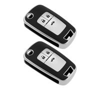 VGOL Lot de 2 coques de clé pliables à 3 boutons compatibles avec Chevrolet Camaro 2009-2005 Compatible avec Opel Astra J 2009-2015