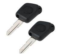 VGOL Lot de 2 Coques de Clé Télécommande à 1 Bouton Compatible avec Peugeot 106 205 206 306 405 406