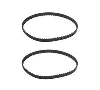 VGOL Lot de 2 courroies dentées en caoutchouc 140XL 037 70 dents 10 mm de large Courroie dentée industrielle Courroie d'entraînement dentée 355 mm Courroie mécanique de rechange Noir