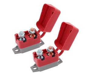 VGOL Lot de 2 Disjoncteurs à Réarmement Automatique 30 A 6-48 V Fusible Double Batterie avec Boulon Et Couvercle