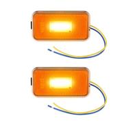 VGOL Lot de 2 Feux Latéraux Ambre pour Camion avec Connecteur 2 Broches Compatible avec 1737413 saea2p313 Compatible avec Scania