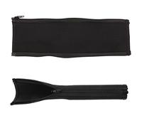 VGOL Lot de 2 Housses de Protection pour Casque avec Fermeture éclair - 24,5 cm - Compatible avec Plantronic BackBeat Pro + PRO2 - Noir