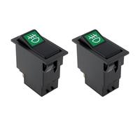 VGOL Lot de 2 interrupteurs à bascule à 4 broches pour feux de brouillard pour voiture, camion, train d'ingénierie