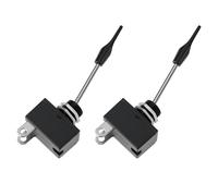 VGOL Lot de 2 interrupteurs à palette momentanés à 2 broches 15 A 12 V pour application momentanée de klaxon automobile