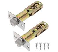 VGOL Lot de 2 loquets tubulaires à mortaiser en acier inoxydable - Loquet de porte réglable - Accessoires pour poignées de porte à levier - Poignées de porte intérieures