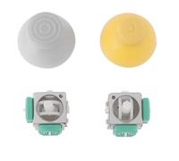 VGOL Lot de 2 manettes analogiques compatibles avec Nintendo GameCube Joystick Cap 22 x 19,1 mm 3D Joystick Controller Rocker Thumbsticks
