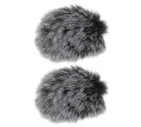 VGOL Lot de 2 microphones en fourrure compatibles avec Hollyland Lark M1 C1 et microphone cravate sans fil MOMA M1