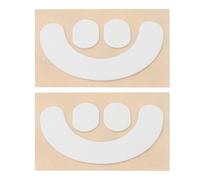 VGOL Lot de 2 pieds de souris Skatez - Tapis de souris de jeu de rechange - Anti-Alip - Compatible avec SteelSeries Rival 3 - Blanc