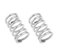 VGOL Lot de 2 ressorts de tension pour bras de trémolo en acier inoxydable - 18,5 x 28,5 x 13,3 mm - Compatible avec basse électrique Bigsby - Argenté