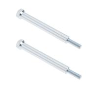 VGOL Lot de 2 vis de moteur pour tondeuse à gazon 796496-2 compatibles avec Briggs & Stratton 5,5 x 16 x 94 mm Argenté