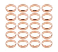 VGOL Lot de 20 manchons de compression en cuivre de 22 mm pour tuyauterie de 22 mm
