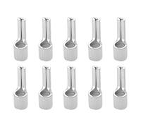 VGOL Lot de 25pcs Cosses Plates Non Isolées en Cuivre Pur étamé Connecteur à Aiguille Nue pour Tube en Cuivre Cosses Plates Câble de 10mm²
