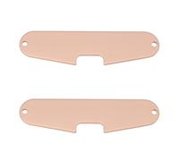 VGOL Lot de 2p Plaques de Base pour Micros à Simple Bobinage de Guitare Plaque de Base de Montage pour Micro de Chevalet en Fer Plaqué Cuivre Compatible avec Fender Stratocaster