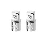 VGOL Lot de 2pcs Adaptateurs de Douille 3/8" Femelle vers Mâle 1/2" en Acier au Chrome Vanadium et Accessoires de Réduction pour Travaux de Construction Machines Industrielles