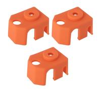 VGOL Lot de 3 Chaussettes en Silicone pour Bloc Chauffant Housse Protection en Silicone pour Imprimante 3D Compatible avec Le Bloc Chauffant de L'extrudeuse Phaetus Dragon Hotend Orange