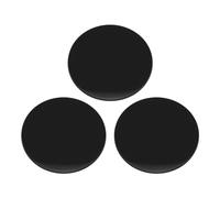 VGOL Lot de 3 Coussinets adhésifs pour Tableau de Bord - Double adhésif - Compatible avec caméra embarquée GPS - Support de téléphone de Voiture - Noir