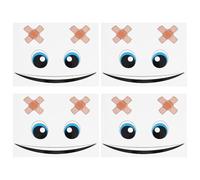 VGOL Lot de 4 autocollants décoratifs pour robot, tondeuse, aspirateur, robot, compatible avec les poubelles à roulettes Thermomix