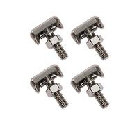 VGOL Lot de 4 boulons en T en acier inoxydable M6 pour borne de batterie avec écrous et rondelles de rechange pour voiture, bateau