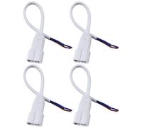 VGOL Lot de 4 câbles d'alimentation à 2 broches pour tube LED 15 cm pour plafonnier hexagonal en nid d'abeille T5