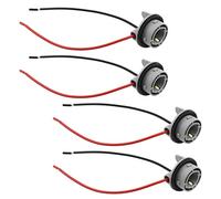 VGOL Lot de 4 Douilles d'ampoule LED 1156 BA15S - Adaptateur de Support de Lampe - Connecteur de câblage pré-câblé pour Voiture, Camion, remorque, Tableau de Bord