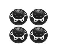 VGOL Lot de 4 écrous de Roue hexagonaux de 17 mm pour Voiture télécommandée 1/8 RC Camion Tout-Terrain Compatible avec Redcat Compatible avec E-Revo, Noir