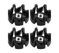 VGOL Lot de 4 embouts de rechange en plastique compatibles avec mixeur Philips HR2003 HR2004 HR2006 HR2024 HR2027 Noir