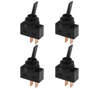 VGOL Lot de 4 interrupteurs à bascule 12 V 20 A avec poignée plate ASW-26-101 pour véhicules presque motorisés voitures, camions, bateaux